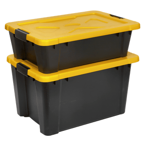 Sealey APB27 Composite Stackable Storage Box with Lid 27L - APB27 - Sealey Tools UK - Trade Counter Direct