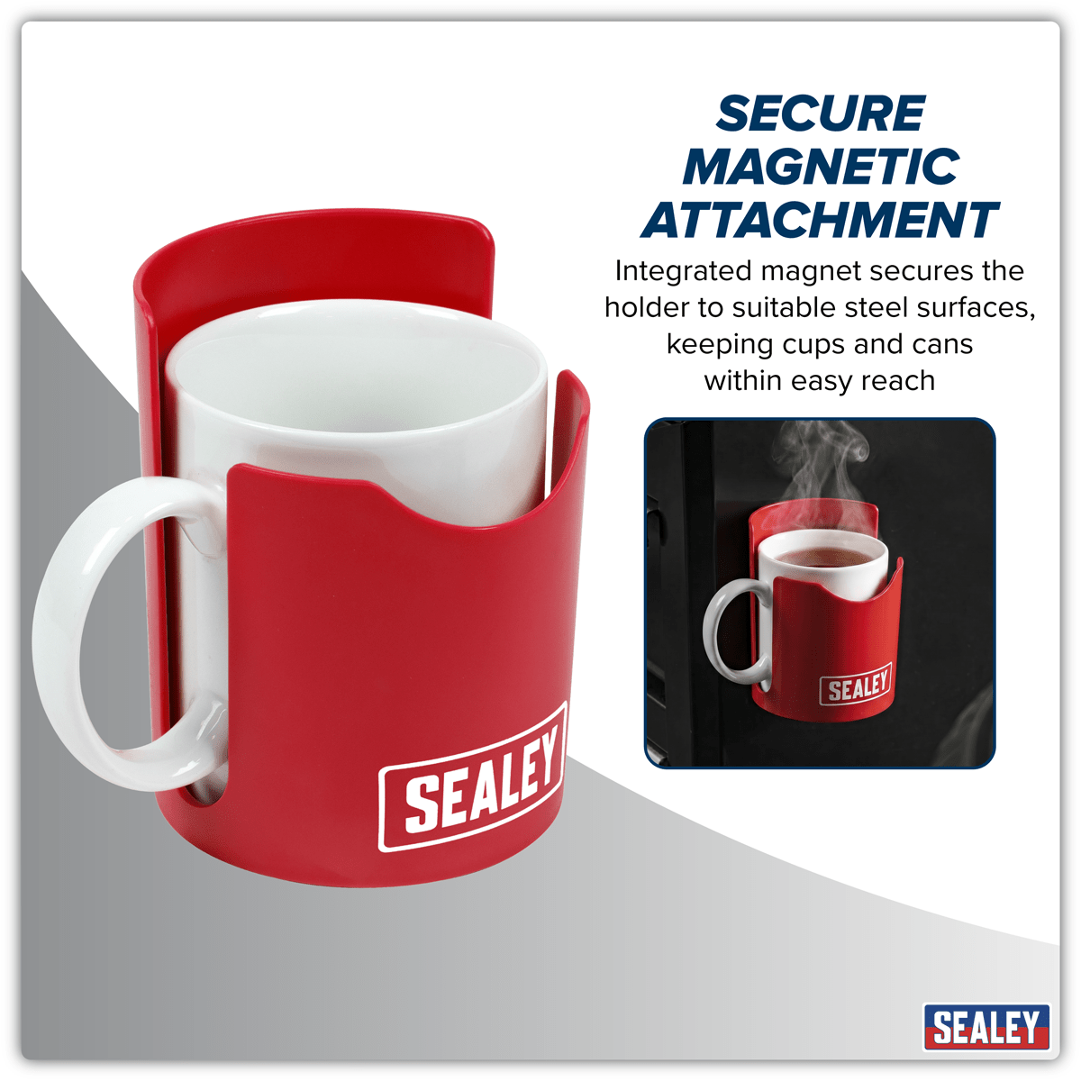 Sealey APCH Magnetic Cup/Can Holder - Red - APCH - Sealey Tools UK - Trade Counter Direct