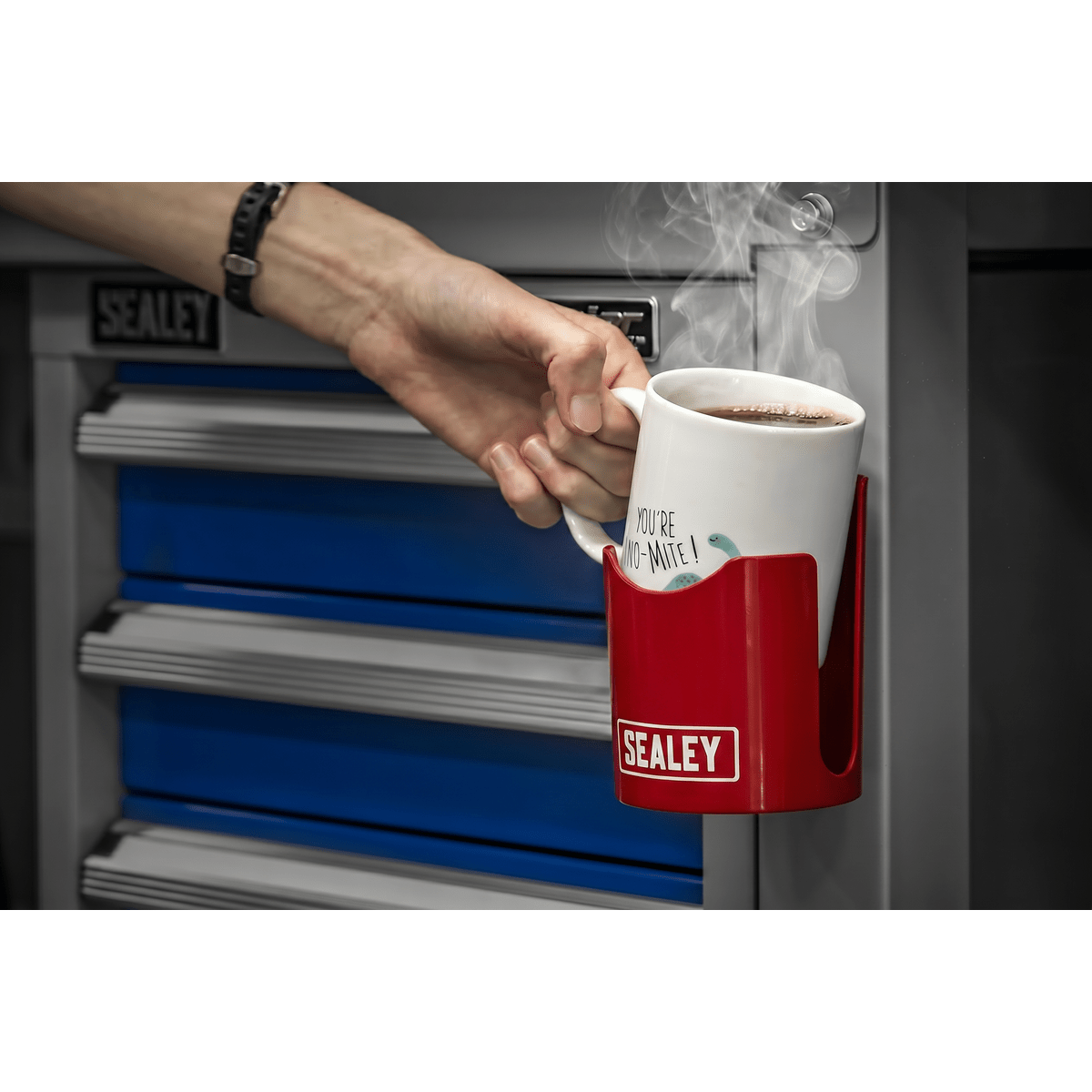 Sealey APCH Magnetic Cup/Can Holder - Red - APCH - Sealey Tools UK - Trade Counter Direct