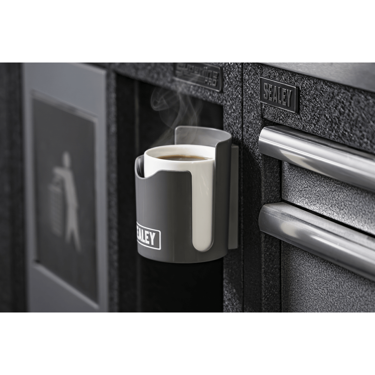 Sealey APCHG Magnetic Cup/Can Holder - Grey - APCHG - Sealey Tools UK - Trade Counter Direct