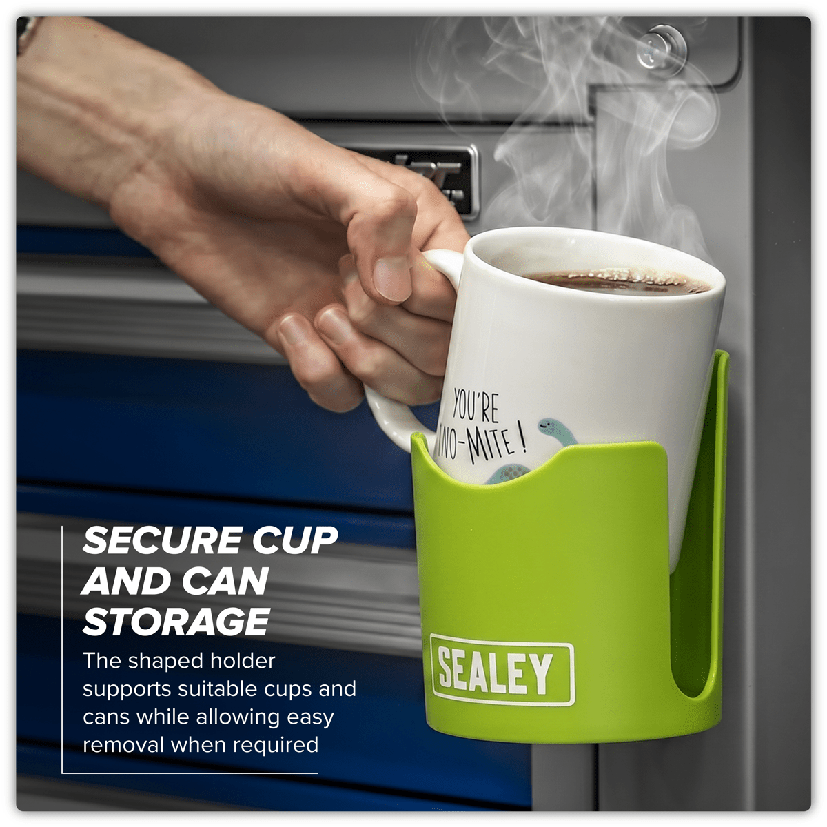 Sealey APCHHV Magnetic Cup/Can Holder - Green - APCHHV - Sealey Tools UK - Trade Counter Direct