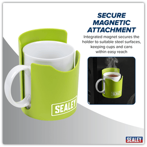 Sealey APCHHV Magnetic Cup/Can Holder - Green - APCHHV - Sealey Tools UK - Trade Counter Direct