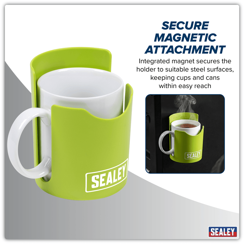 Sealey APCHHV Magnetic Cup/Can Holder - Green - APCHHV - Sealey Tools UK - Trade Counter Direct