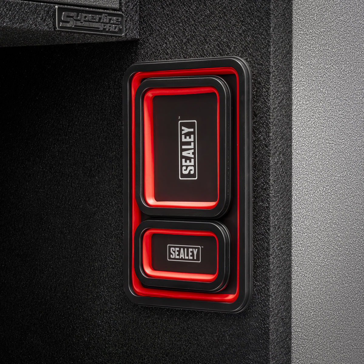 Sealey APCMTS Parts Tray Collapsible Magnetic - Set of 3 - APCMTS - Sealey Tools UK - Trade Counter Direct