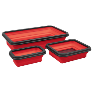 Sealey APCMTS Parts Tray Collapsible Magnetic - Set of 3 - APCMTS - Sealey Tools UK - Trade Counter Direct