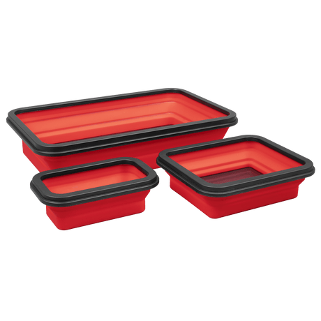 Sealey APCMTS Parts Tray Collapsible Magnetic - Set of 3 - APCMTS - Sealey Tools UK - Trade Counter Direct