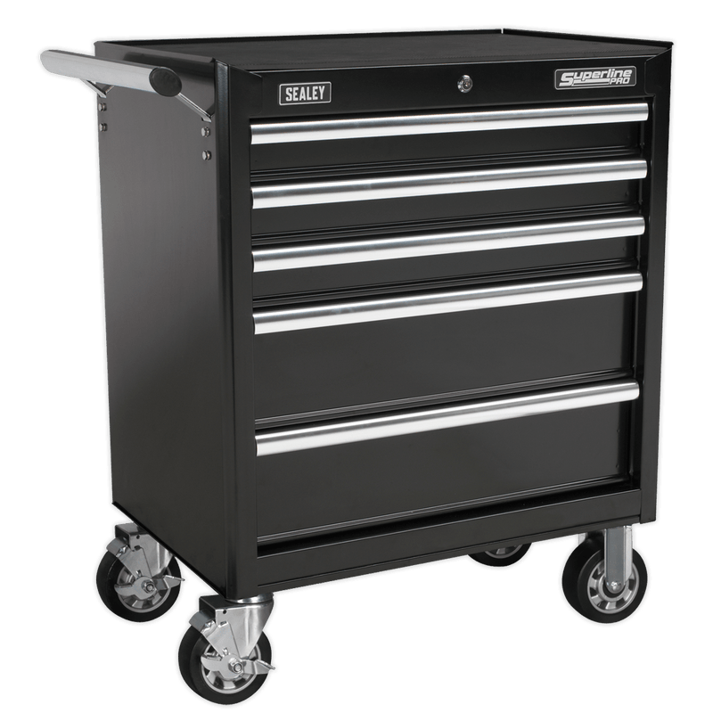 Sealey APCOMBOBBTK56 Superline PRO® Topchest & Rollcab Combination 10 Drawer with 148pc Tool Kit - Black - APCOMBOBBTK56 - Sealey Tools UK - Trade Counter Direct
