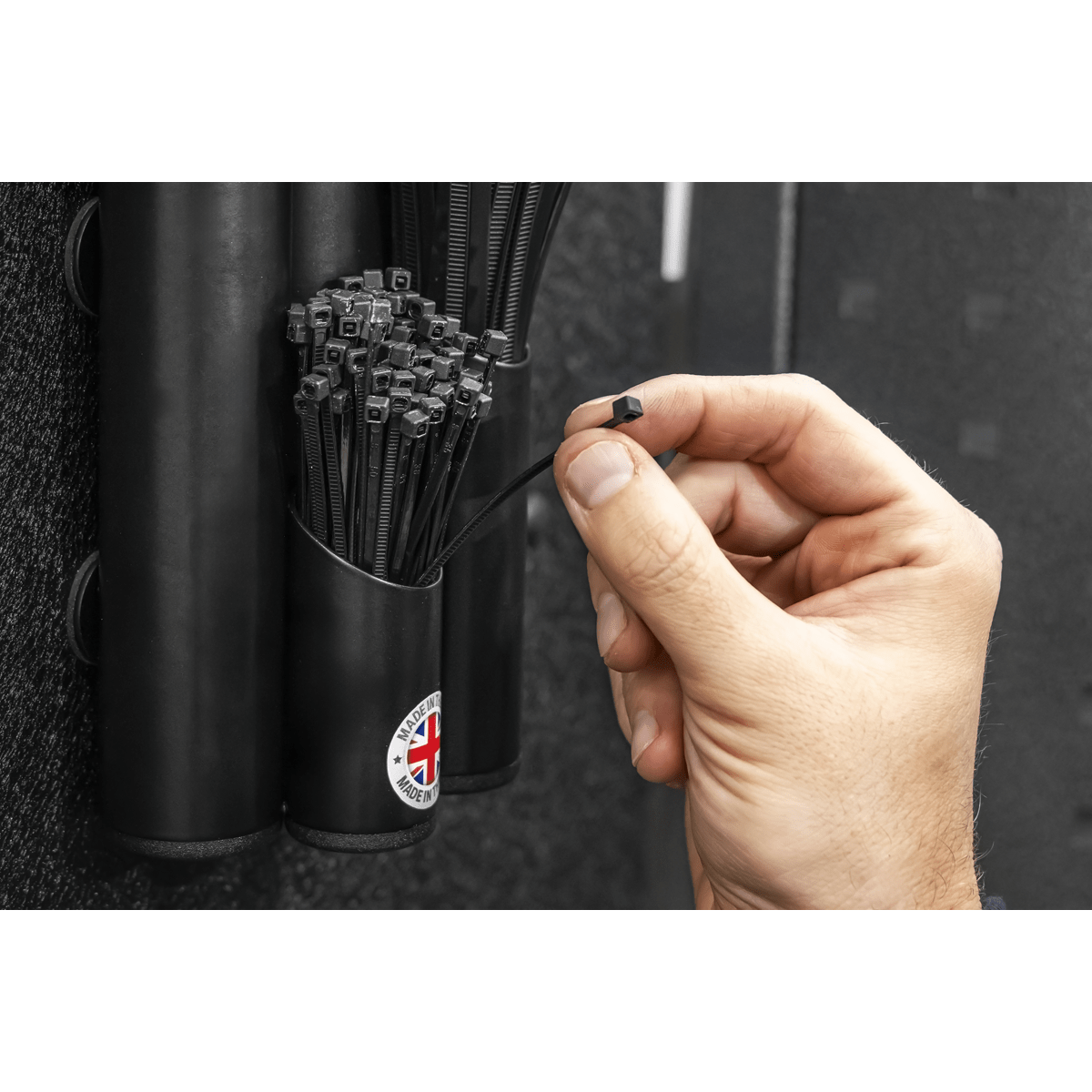 Sealey APCTHBXL Large Magnetic Cable Tie Holder - Black - APCTHBXL - Sealey Tools UK - Trade Counter Direct