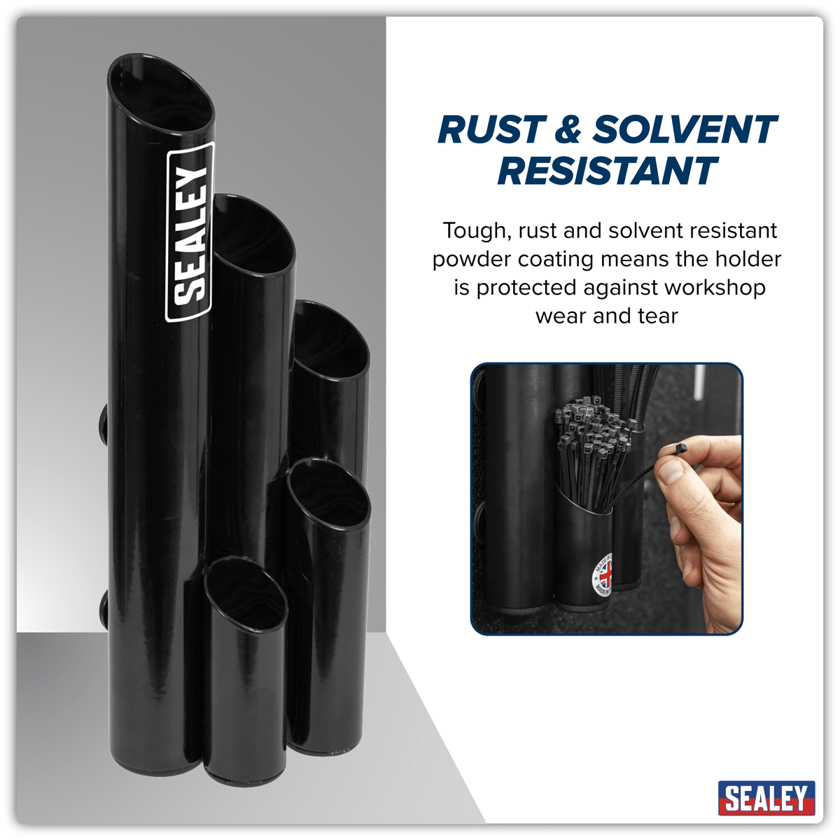 Sealey APCTHBXL Large Magnetic Cable Tie Holder - Black - APCTHBXL - Sealey Tools UK - Trade Counter Direct