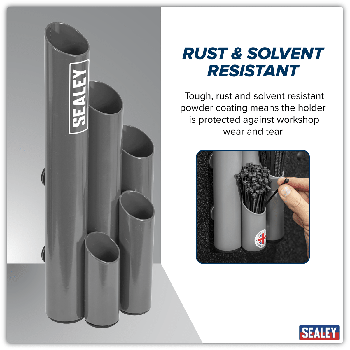 Sealey APCTHGXL Large Magnetic Cable Tie Holder - Grey - APCTHGXL - Sealey Tools UK - Trade Counter Direct
