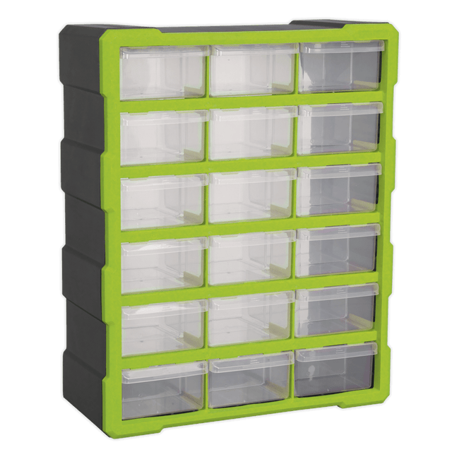 Sealey APDC18HV Cabinet Box 18 Drawer - Green/Black - APDC18HV - Sealey Tools UK - Trade Counter Direct