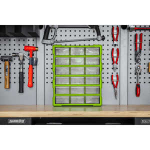 Sealey APDC18HV Cabinet Box 18 Drawer - Green/Black - APDC18HV - Sealey Tools UK - Trade Counter Direct