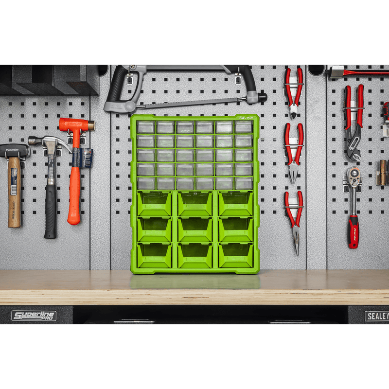 Sealey APDC39HV Cabinet Box 39 Drawer - Green/Black - APDC39HV - Sealey Tools UK - Trade Counter Direct