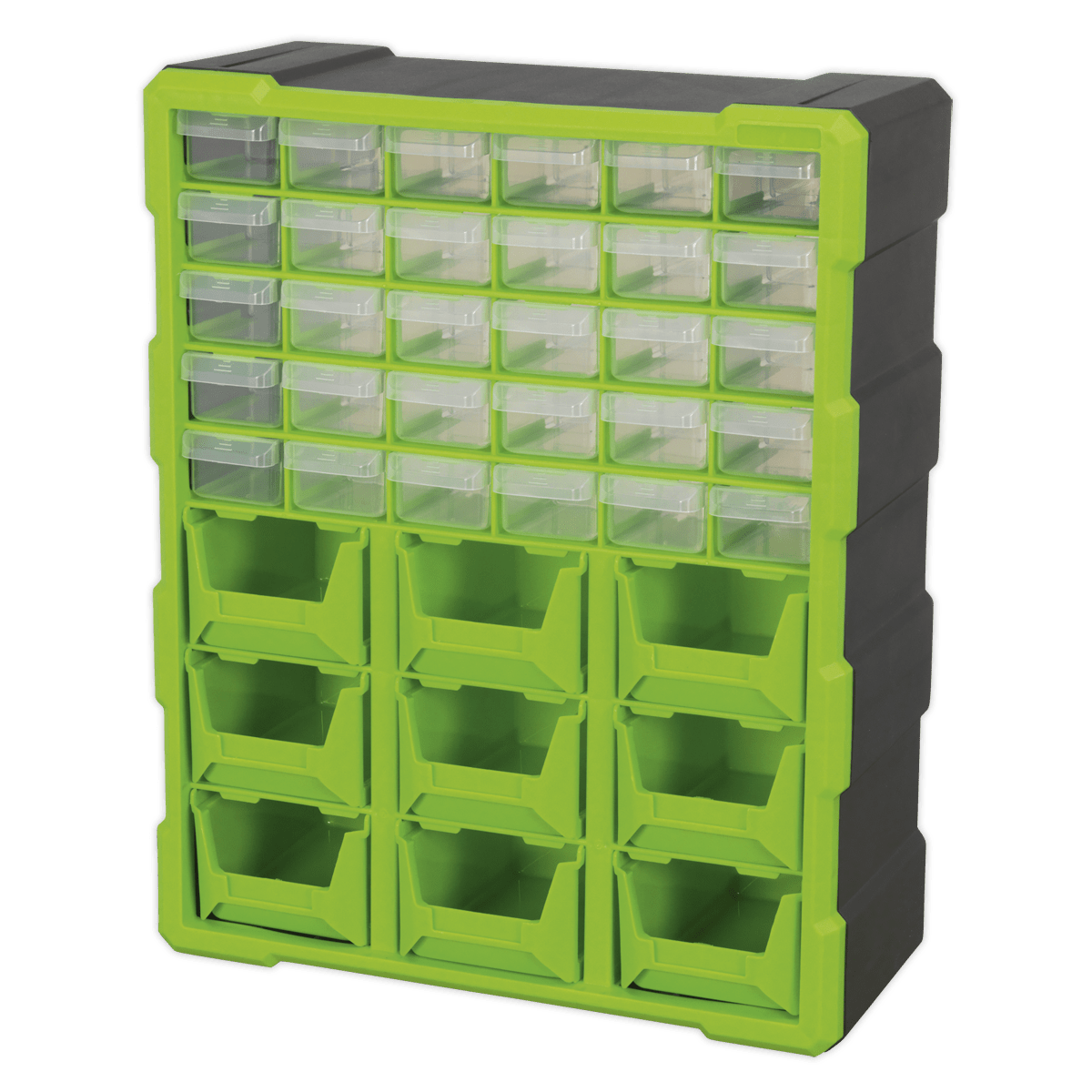 Sealey APDC39HV Cabinet Box 39 Drawer - Green/Black - APDC39HV - Sealey Tools UK - Trade Counter Direct