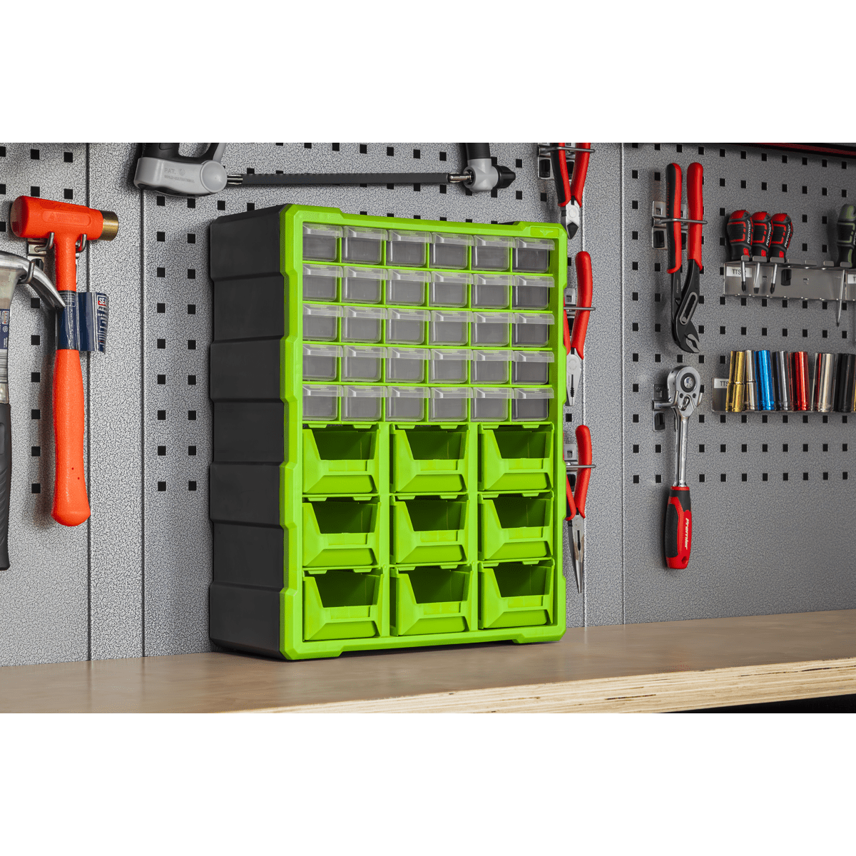 Sealey APDC39HV Cabinet Box 39 Drawer - Green/Black - APDC39HV - Sealey Tools UK - Trade Counter Direct