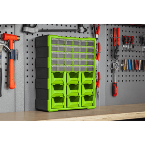 Sealey APDC39HV Cabinet Box 39 Drawer - Green/Black - APDC39HV - Sealey Tools UK - Trade Counter Direct
