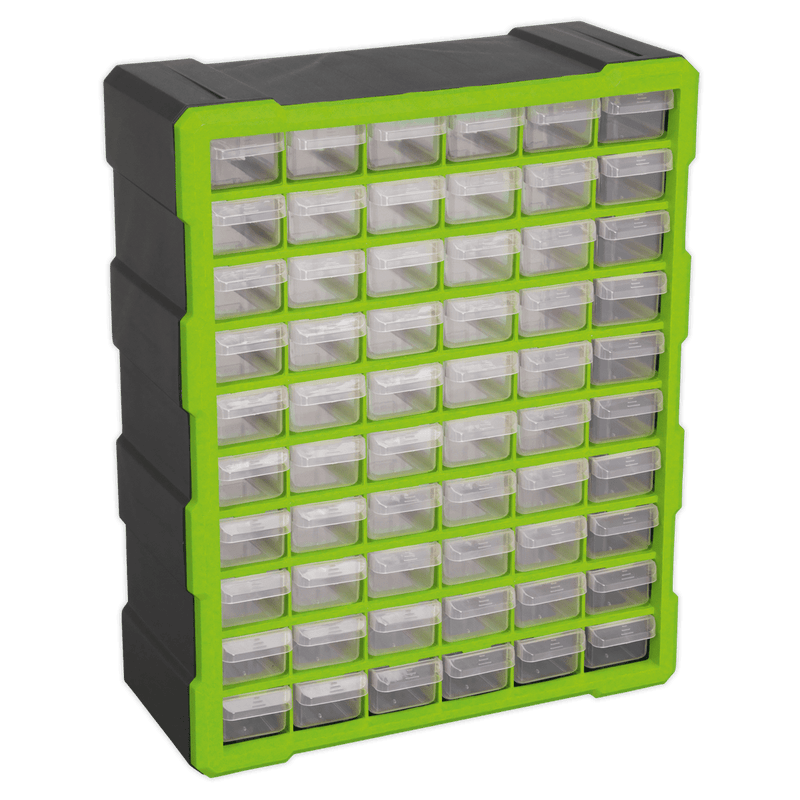 Sealey APDC60HV Cabinet Box 60 Drawer - Green/Black - APDC60HV - Sealey Tools UK - Trade Counter Direct