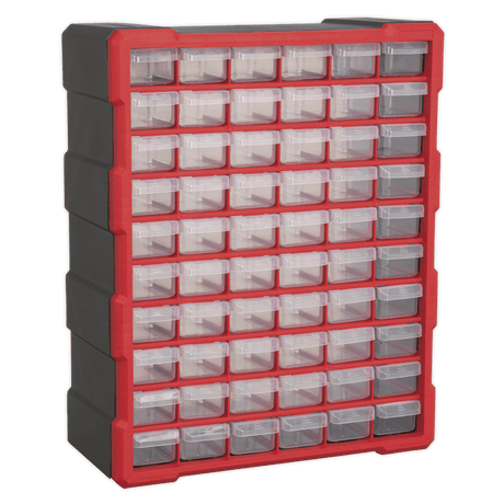 Sealey APDC60R Cabinet Box 60 Drawer - Red/Black - APDC60R - Sealey Tools UK - Trade Counter Direct