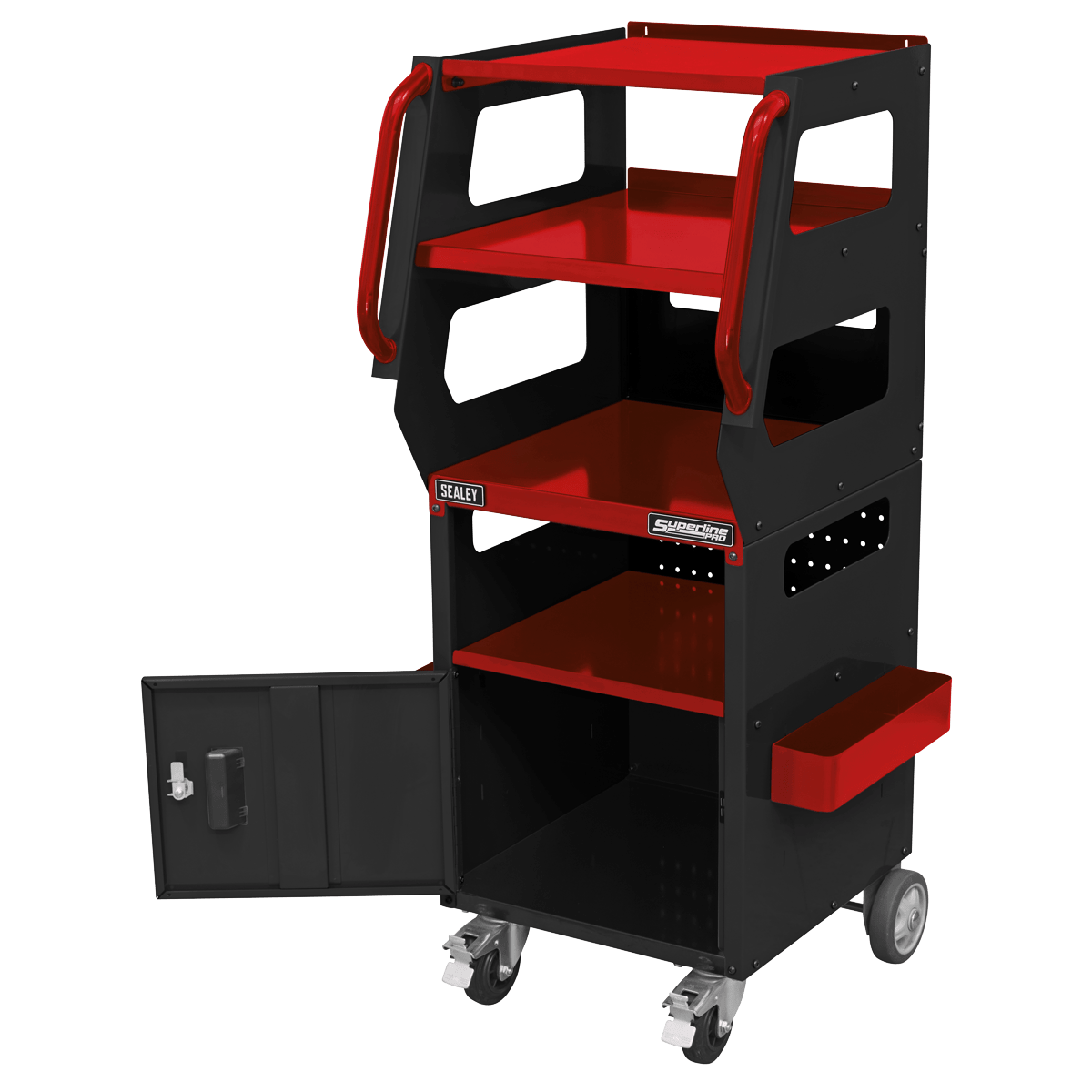 Sealey APDT435R Superline PRO® Diagnostics Trolley 4-Level - APDT435R - Sealey Tools UK - Trade Counter Direct
