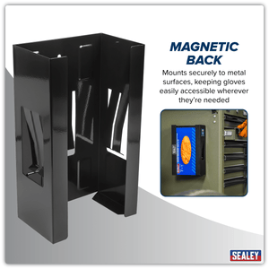 Sealey APGDB Magnetic Glove Dispenser - Black - APGDB - Sealey Tools UK - Trade Counter Direct