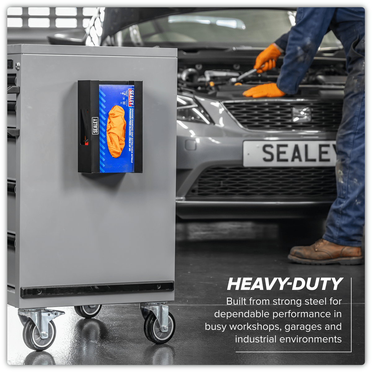 Sealey APGDB Magnetic Glove Dispenser - Black - APGDB - Sealey Tools UK - Trade Counter Direct
