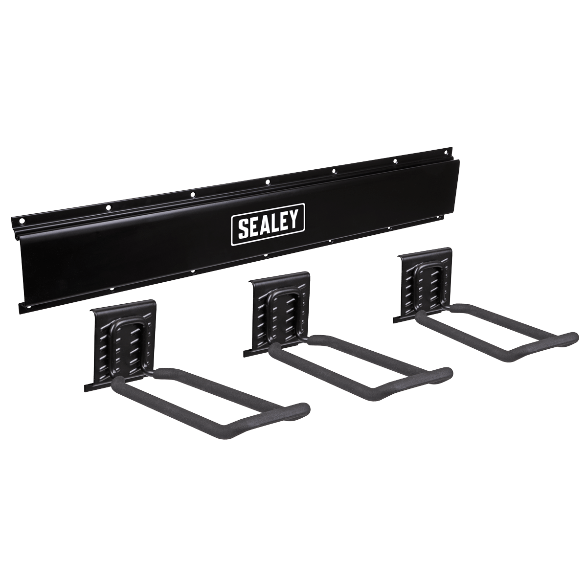 Sealey APHKIT7 Wall Mounting Storage Rail with 3 Closed End Hooks - APHKIT7 - Sealey Tools UK - Trade Counter Direct