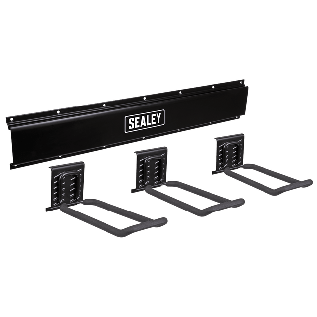 Sealey APHKIT7 Wall Mounting Storage Rail with 3 Closed End Hooks - APHKIT7 - Sealey Tools UK - Trade Counter Direct
