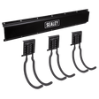 Sealey APHKIT8 Wall Mounting Storage Rail with 3 Large Hooks - APHKIT8 - Sealey Tools UK - Trade Counter Direct