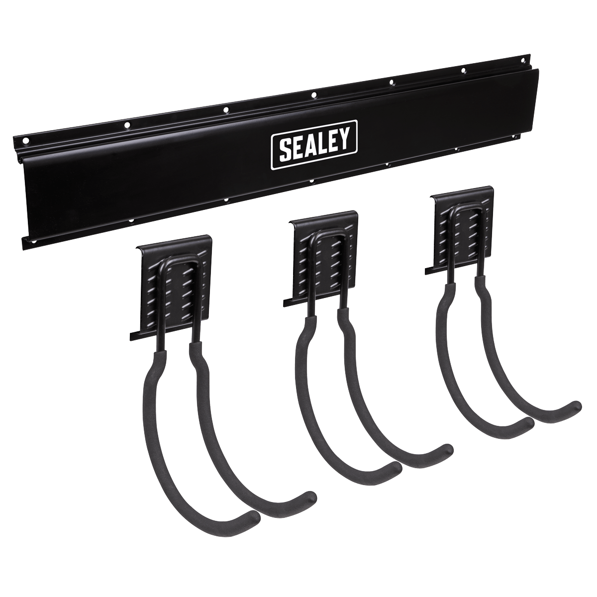 Sealey APHKIT8 Wall Mounting Storage Rail with 3 Large Hooks - APHKIT8 - Sealey Tools UK - Trade Counter Direct