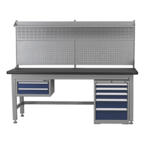 Sealey API1500COMB02 1.5m Complete Industrial Workstation & Cabinet Combo - API1500COMB02 - Sealey Tools UK - Trade Counter Direct