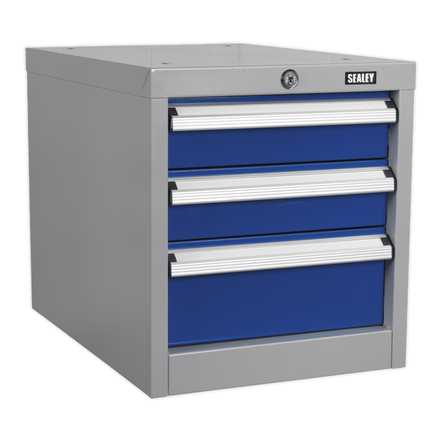 Sealey API16 Industrial Triple Drawer Unit for API Series Workbenches - API16 - Sealey Tools UK - Trade Counter Direct