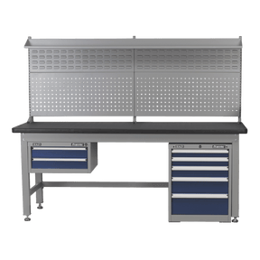 Sealey API1800COMB02 Premier Industrial™ Complete Workstation & Cabinet Combo 1.8m - API1800COMB02 - Sealey Tools UK - Trade Counter Direct