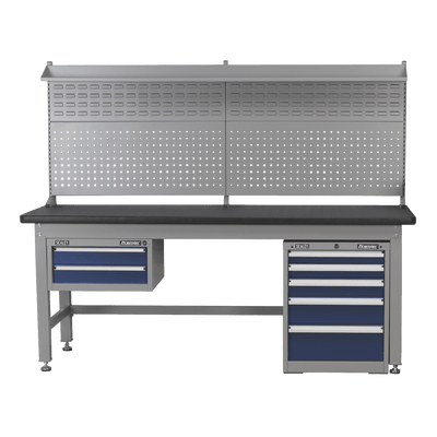 Sealey API1800COMB02 Premier Industrial™ Complete Workstation & Cabinet Combo 1.8m - API1800COMB02 - Sealey Tools UK - Trade Counter Direct