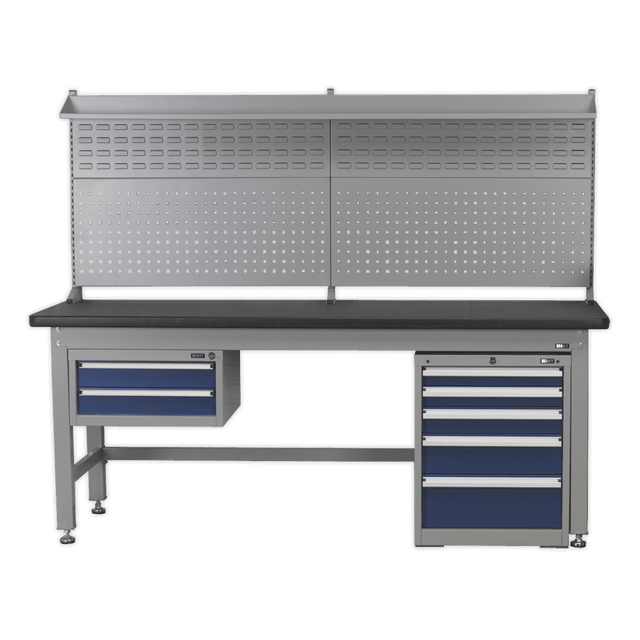 Sealey API2100COMB02 2.1m Complete Industrial Workstation & Cabinet Combo - API2100COMB02 - Sealey Tools UK - Trade Counter Direct