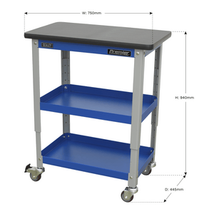 Sealey API2103 Premier Industrial™ Workshop Trolley 3-Level - API2103 - Sealey Tools UK - Trade Counter Direct