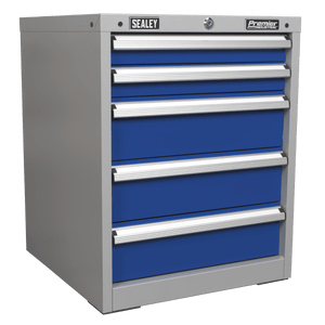 Sealey API5655A Premier Industrial™ Cabinet 5 Drawer - API5655A - Sealey Tools UK - Trade Counter Direct