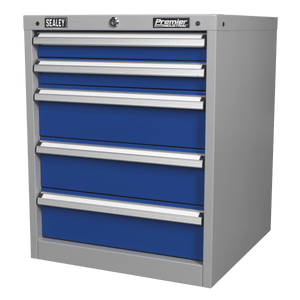 Sealey API5655A Premier Industrial™ Cabinet 5 Drawer - API5655A - Sealey Tools UK - Trade Counter Direct