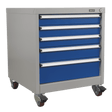 Sealey API5657B Mobile Industrial Cabinet 5 Drawer - API5657B - Sealey Tools UK - Trade Counter Direct