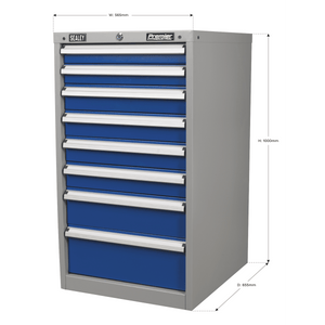 Sealey API5658 Premier Industrial™ Industrial Cabinet 8 Drawer - API5658 - Sealey Tools UK - Trade Counter Direct