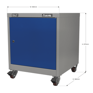 Sealey API5659 Premier Industrial™ Mobile Industrial Cabinet with 1 Shelf - API5659 - Sealey Tools UK - Trade Counter Direct