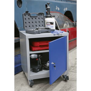Sealey API5659 Premier Industrial™ Mobile Industrial Cabinet with 1 Shelf - API5659 - Sealey Tools UK - Trade Counter Direct