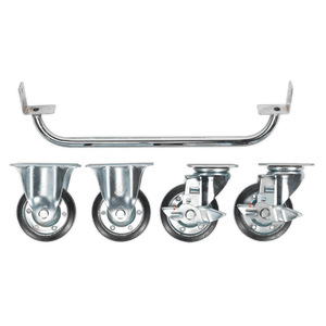 Sealey API565KIT Premier Industrial™ Handle & Wheel Kit for 565mm Cabinets - API565KIT - Sealey Tools UK - Trade Counter Direct