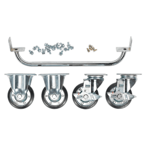 Sealey API565KIT Premier Industrial™ Handle & Wheel Kit for 565mm Cabinets - API565KIT - Sealey Tools UK - Trade Counter Direct