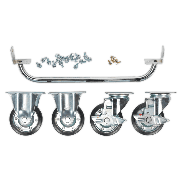Sealey API565KIT Premier Industrial™ Handle & Wheel Kit for 565mm Cabinets - API565KIT - Sealey Tools UK - Trade Counter Direct