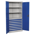 Sealey APICCOMBO7 Industrial Cabinet 7 Drawer 3 Shelf 1800mm - APICCOMBO7 - Sealey Tools UK - Trade Counter Direct