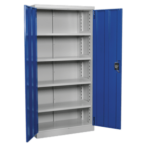 Sealey APICCOMBOF4 Industrial Cabinet 4 Shelf 1800mm - APICCOMBOF4 - Sealey Tools UK - Trade Counter Direct