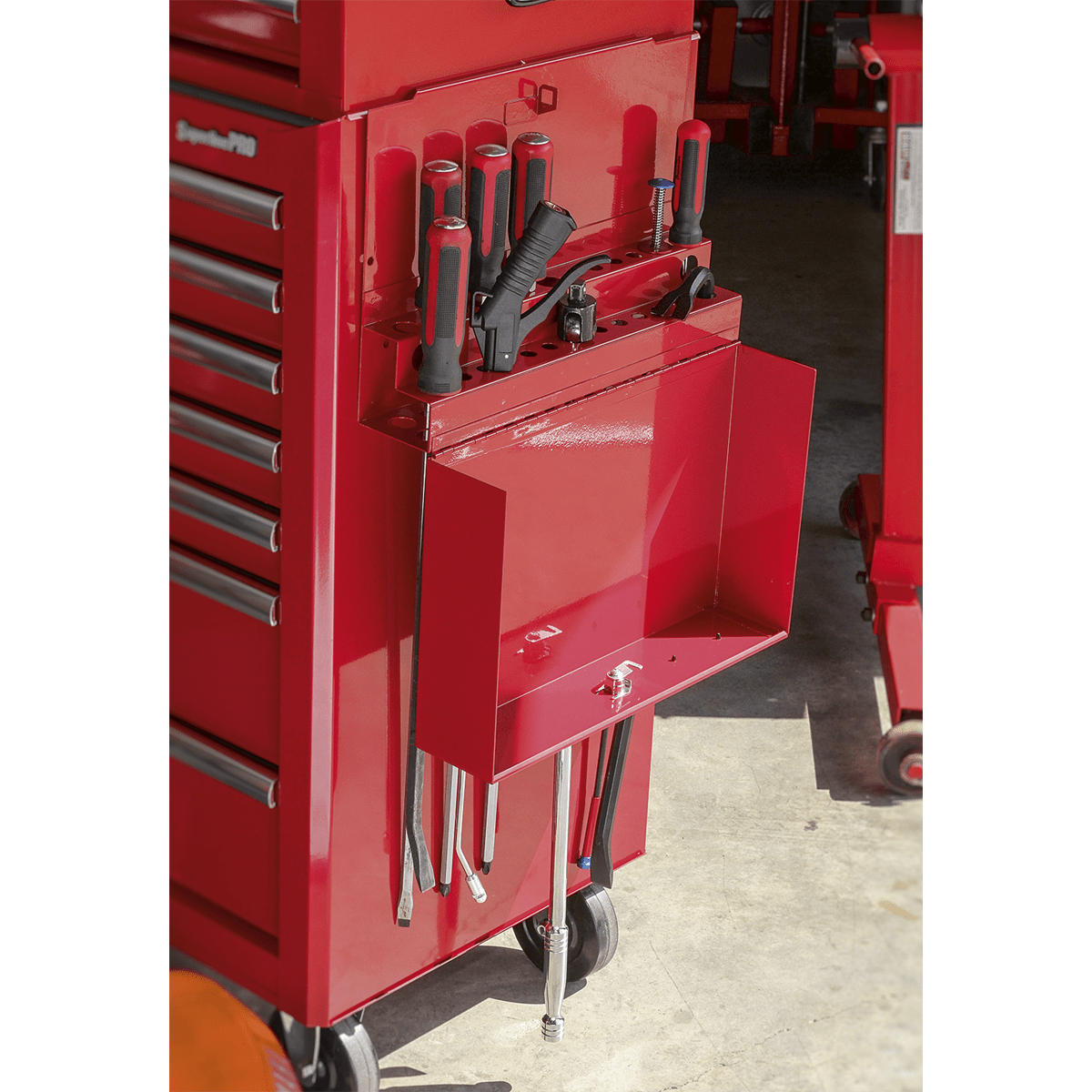 Sealey APLHT Side Cabinet for Long Handle Tools - Red - APLHT - Sealey Tools UK - Trade Counter Direct