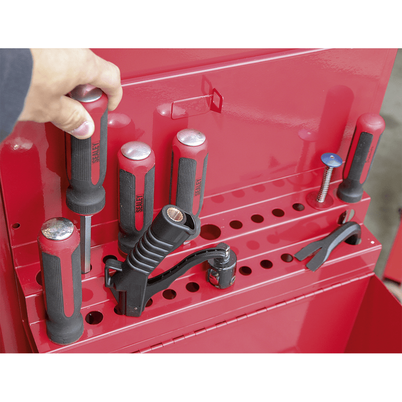Sealey APLHT Side Cabinet for Long Handle Tools - Red - APLHT - Sealey Tools UK - Trade Counter Direct