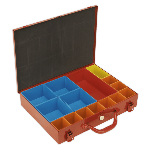 Sealey APMC15 Metal Case with 15 Storage Bins - APMC15 - Sealey Tools UK - Trade Counter Direct