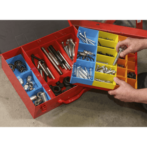 Sealey APMC27 2-Layer Metal Case with 27 Storage Bins - APMC27 - Sealey Tools UK - Trade Counter Direct